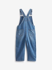 Mid Blue Denim Mom 100% Cotton Dungarees (3-16yrs) - Image 6 of 7