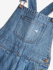Mid Blue Denim Mom 100% Cotton Dungarees (3-16yrs) - Image 7 of 7