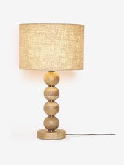 Natural Palmer Wood Table Lamp - Image 7 of 8