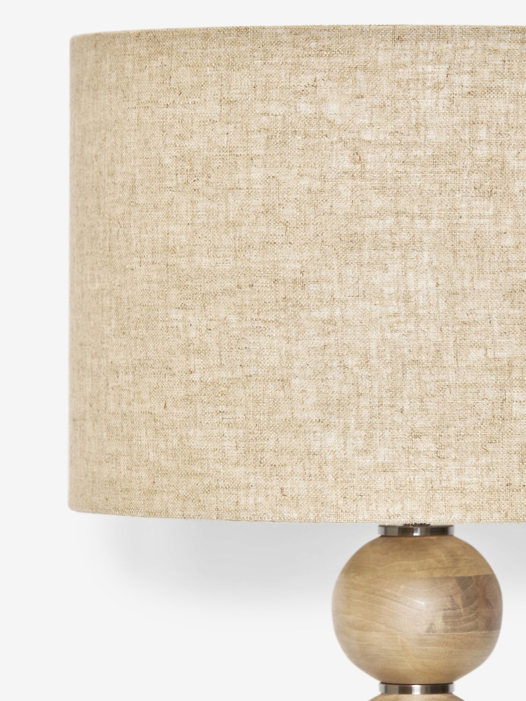 Natural Palmer Wood Table Lamp - Image 8 of 8