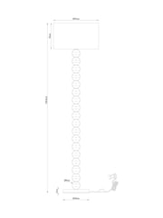 Natural Palmer Floor Lamp - Image 4 of 8