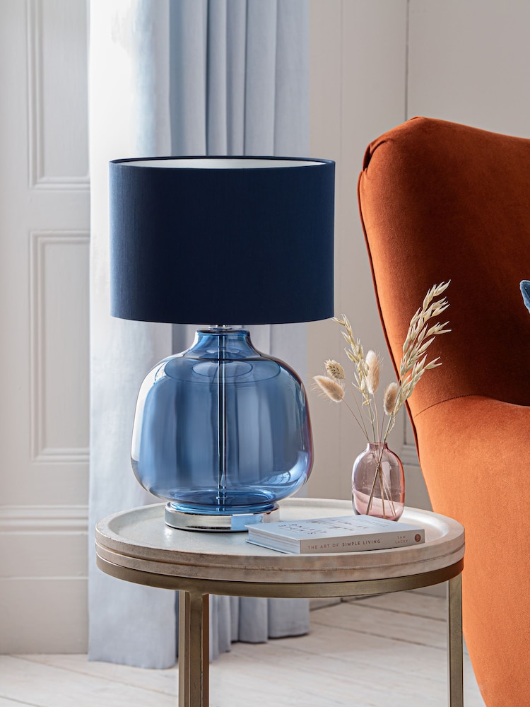 Navy Blue 1 Connor Table Lamp - Image 2 of 7