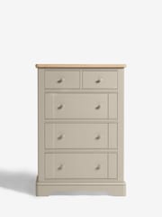 Stone Hampton Painted Oak Collection 5 Drawer Tall Chest Of Drawers - Image 2 of 7