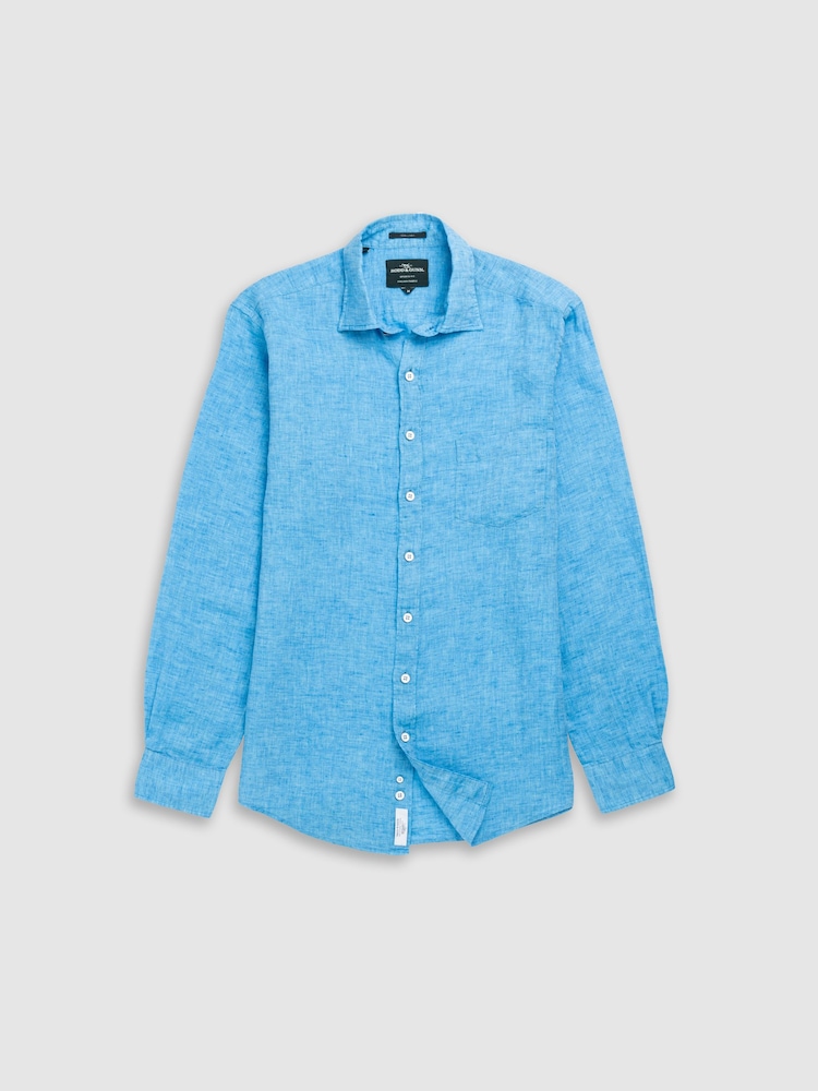 Rodd & Gunn Blue Coromandel Sports Fit Shirt - Image 1 of 2