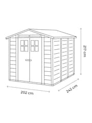 Shire White Tuscany Evo PVC Shed - Image 4 of 7