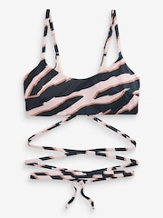 Rochelle/Zebra - Bikinioberteil mit Riemchendesign - Bild 3 von 3