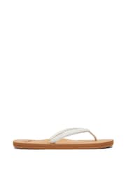 Roxy Womens White Sandals - Image 1 of 4