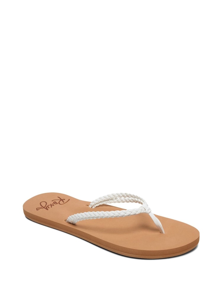 Roxy Womens White Sandals - Image 2 of 4