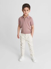 Курна троянда - Рейсс Максвелл Меріно Футболка з поло на блискавці - Image 3 of 6