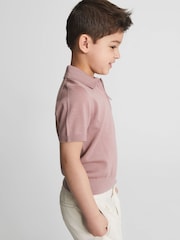 Курна троянда - Рейсс Максвелл Меріно Футболка з поло на блискавці - Image 4 of 6