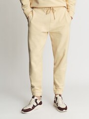 Reiss Lemon Ali Oversized Garment Dye Joggers - Image 3 of 5