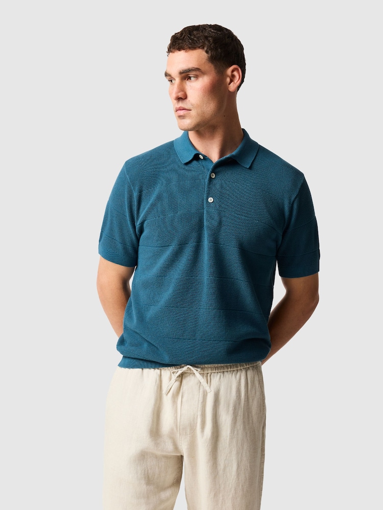 Rodd & Gunn Blue Masons Flat Knit Polo Shirt - Image 1 of 5 Rodd & Gunn Blue Masons Flat Knit Polo Shirt - Image 1 of 5