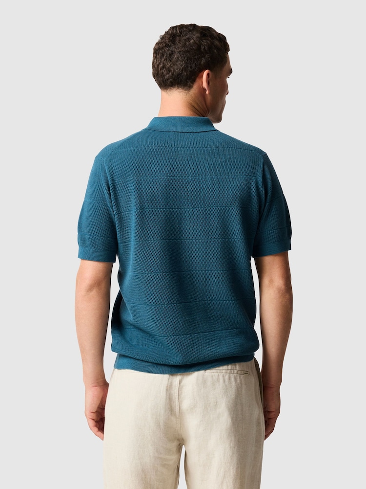 Rodd & Gunn Blue Masons Flat Knit Polo Shirt - Image 2 of 5 Rodd & Gunn Blue Masons Flat Knit Polo Shirt - Image 2 of 5