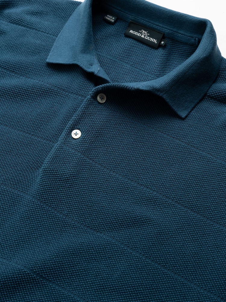 Rodd & Gunn Blue Masons Flat Knit Polo Shirt - Image 5 of 5 Rodd & Gunn Blue Masons Flat Knit Polo Shirt - Image 5 of 5