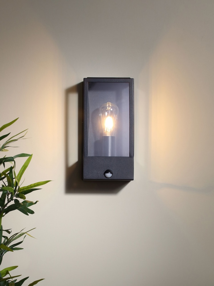 BHS Black Minerva Wall Lantern Outdoor Light - Image 1 of 3
