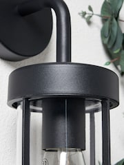 BHS Black Woking Caged Outdoor Wall Light - Image 3 of 7