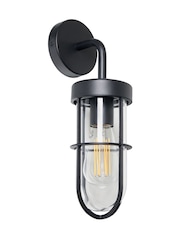 BHS Black Woking Caged Outdoor Wall Light - Image 6 of 7