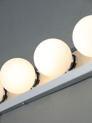 BHS Silver Ara Hollywood 5 Light Bathroom Wall Light - Image 2 of 4