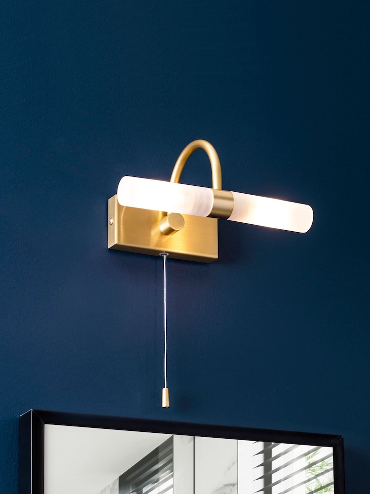 BHS Brass Corvus Bathroom Light - Image 1 of 3 BHS Brass Corvus Bathroom Light - Image 1 of 3
