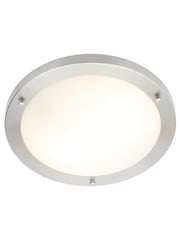 BHS Silver Delphi Large Flush Bathroom Ceiling Light - Image 1 of 3