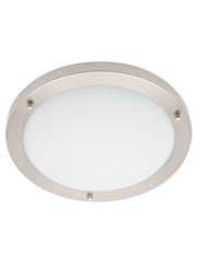 BHS Silver Delphi Large Flush Bathroom Ceiling Light - Image 2 of 3