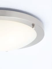 BHS Silver Delphi Large Flush Bathroom Ceiling Light - Image 3 of 3
