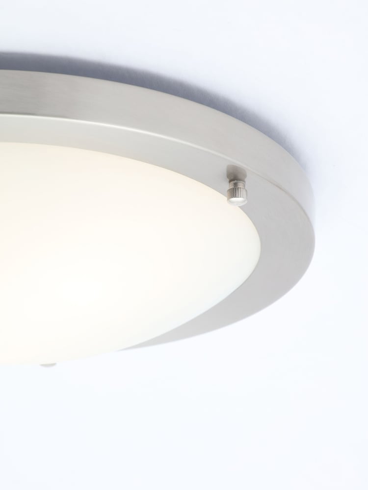 BHS Silver Delphi Large Flush Bathroom Ceiling Light - Image 3 of 3