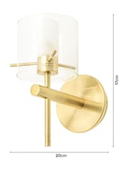 Brass Gene Cylinder Bathroom Wall Light - Image 4 of 4