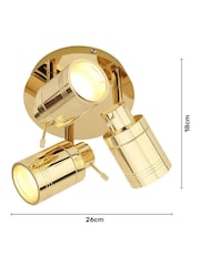 Brass BHS Scorpius Spotlight Ceiling Light - Image 4 of 5