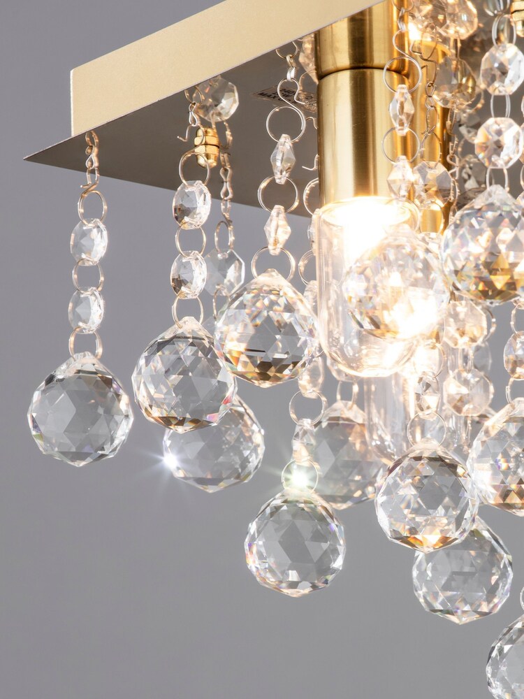 Brass Orlando 4 Light Satin Brass Ceiling Light Lamp - Image 2 of 3