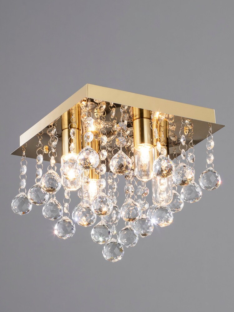 Brass Orlando 4 Light Satin Brass Ceiling Light Lamp - Image 3 of 3