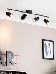 BHS Harvey Black 4 Light Bar Spotlight - Image 1 of 5