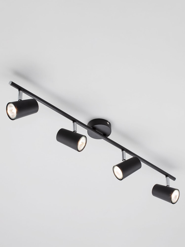 BHS Harvey Black 4 Light Bar Spotlight - Image 2 of 5