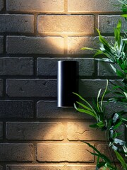 BHS Iona Black 2 Outdoor Wall Light - Image 1 of 3