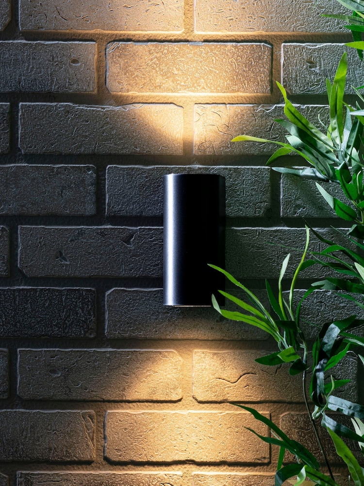 BHS Iona Black 2 Outdoor Wall Light - Image 1 of 3