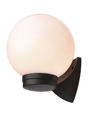 BHS Black York Globe Wall Lantern Outdoor Light - Image 5 of 6