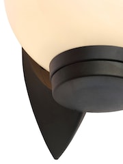 BHS Black York Globe Wall Lantern Outdoor Light - Image 6 of 6