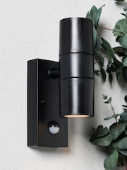BHS Black Neso 2 Outdoor Wall Light - Image 1 of 7