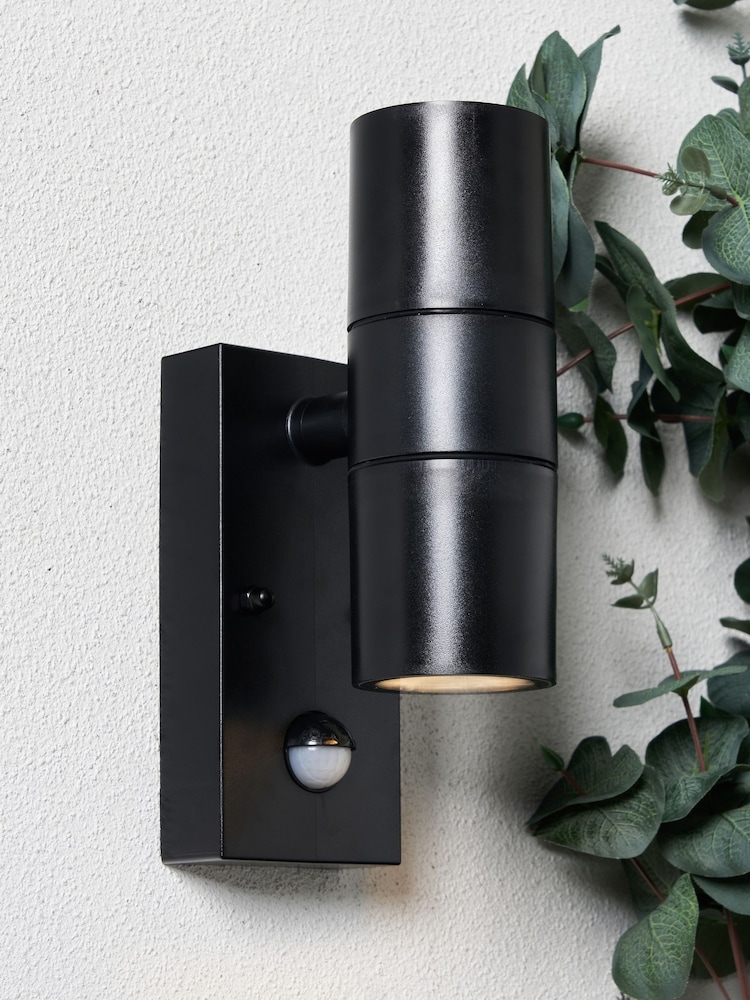 BHS Black Neso 2 Outdoor Wall Light - Image 1 of 7
