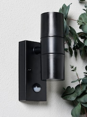 BHS Black Neso 2 Outdoor Wall Light - Image 2 of 7