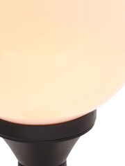BHS Black York Opal Globe Lantern Outdoor Light - Image 3 of 4