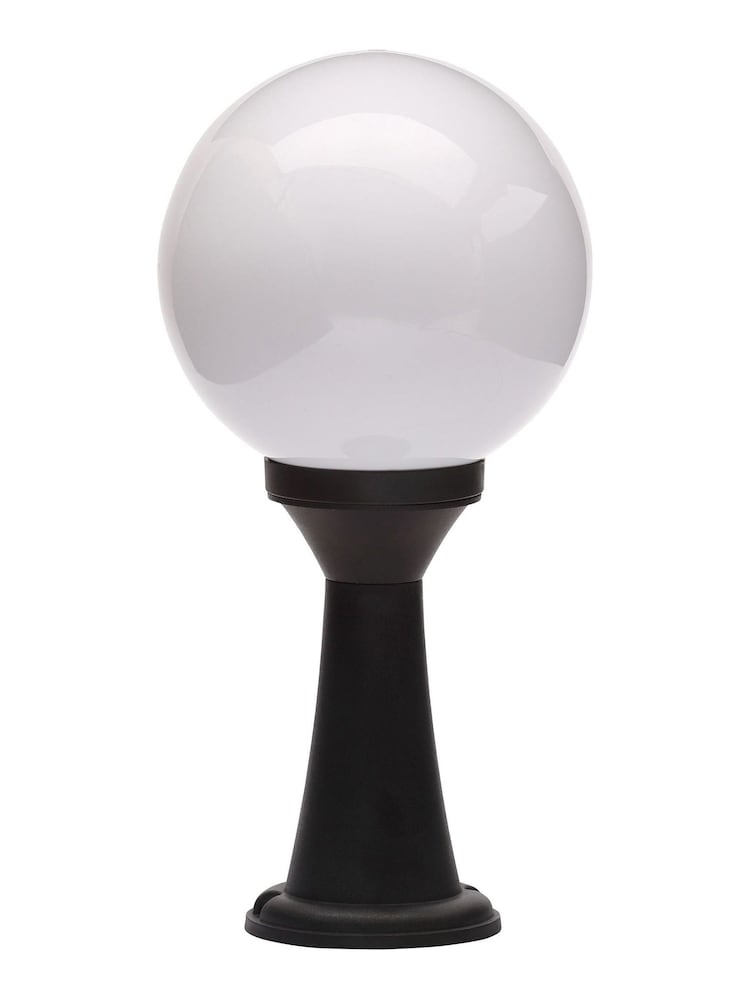 BHS Black York Opal Globe Lantern Outdoor Light - Image 4 of 4