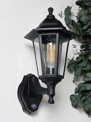 BHS Bianca Black 6 Panel Outdoor Wall Light - Image 2 of 7
