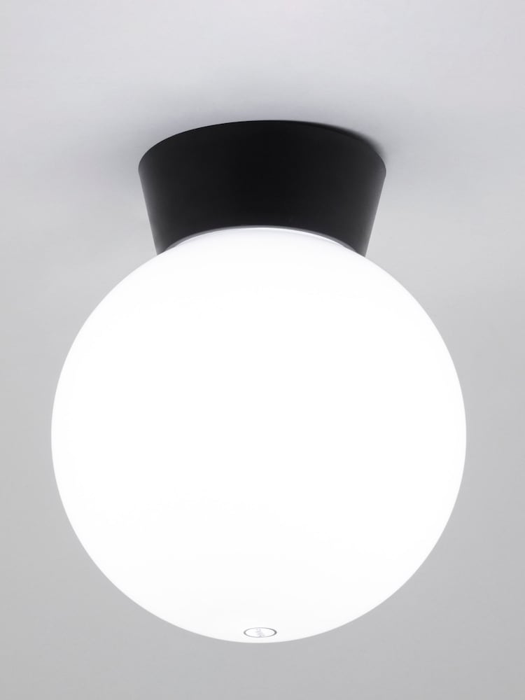 BHS Black York E27 Globe Porch Lantern Outdoor Light - Image 2 of 3