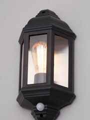 BHS Athena Black Half Wall Lantern Outdoor Light - Image 3 of 3