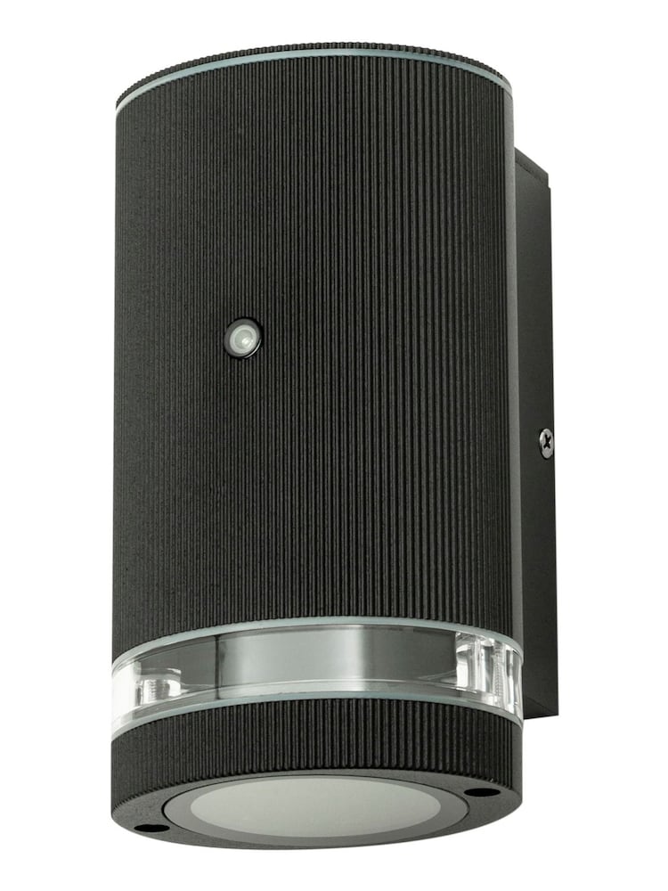 BHS Black Helix 1 Wall Outdoor Light Downlight With Photocell Sensor - Image 3 of 3