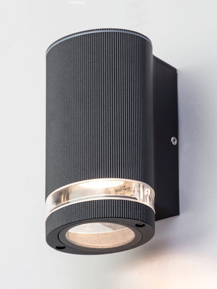 BHS Black Helix 1 Downlight Wall Outdoor Light - Image 2 of 6