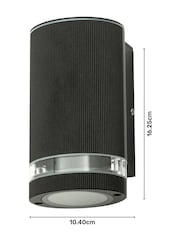 BHS Black Helix 1 Downlight Wall Outdoor Light - Image 4 of 6