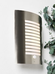 BHS Silver Sigma Wall Outdoor Light - Image 1 of 6