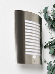 BHS Silver Sigma Wall Outdoor Light - Image 2 of 6